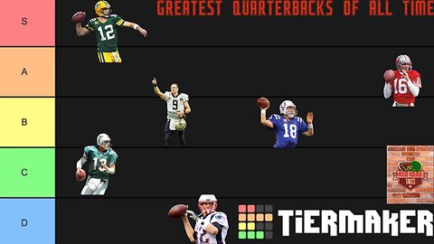 Greatest NFL Quartbacks OF All Time Tier List - NFL Tiermaker