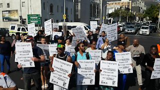 SOUTH AFRICA - Cape Town - Trade Union for Musicians of South Africa (TUMSA) march (Video) (2yw)