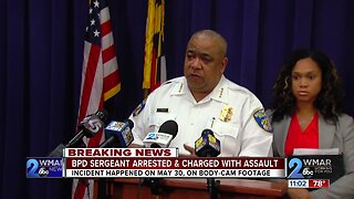 Baltimore Police sergeant arrested for assault, misconduct caught on body camera footage