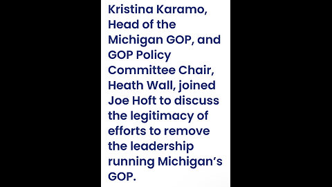 Michigan GOP trying to remove Kristina Karamo