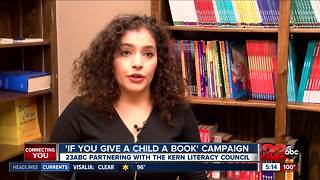 "If you give a child a book" campaign