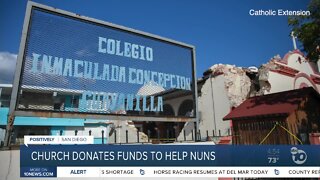 Church donates funds to help nuns