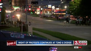 Night of protests continues at 72nd and Dodge