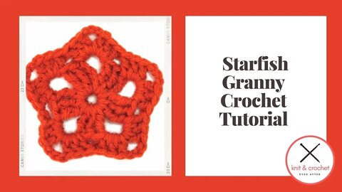 Left Hand Motif of the Month March 2014 Starfish Granny Crochet Tutorial