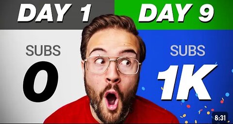 YouTube From 0 to 1,000 subscribers in just 9 Days| How to get 1k subscribers