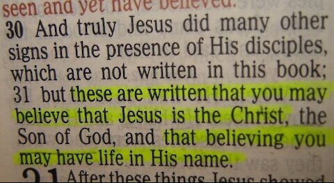 Dedicated2Jesus Daily Devotional Audio -- John 20.30-31 'Jesus, the Son of God'