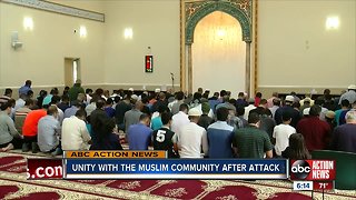 Unity with the muslim community after attack