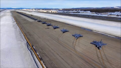 F-35A Lightning IIs During a Routine Readiness Exercise at Eielson Air Force Base, Alaska