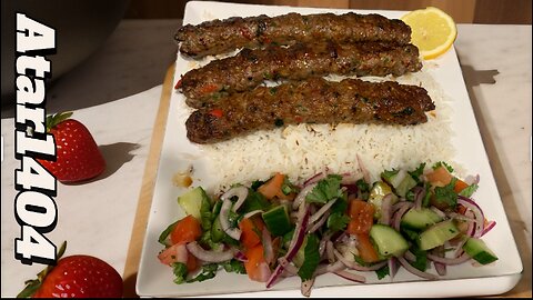 Homemade Turkish Adana kebab