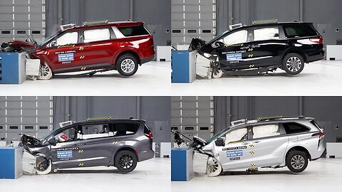 Crash Test Minivans — Poor Results — Toyota, Kia, Honda, Chrysler