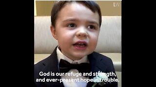 This 4 years old kid recites verses from the Bible Alphabetically! Awesome!