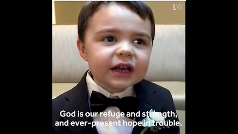 This 4 years old kid recites verses from the Bible Alphabetically! Awesome!