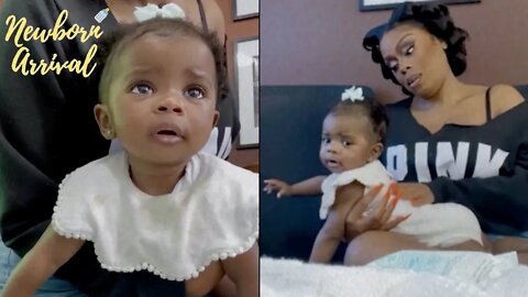 Shay Johnson's Daughter Shajiyah Can't Take Her Eyes Off Baby Shark! 🦈