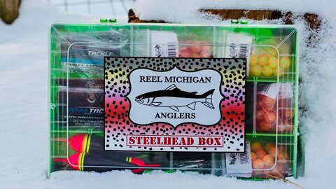 Reel Michigan Anglers Steelhead Box Loaded Steelhead Tackle Box / Float Fishing & Spinner Tackle Box