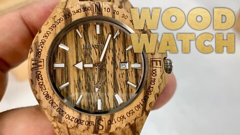 Zebra Wood Quartz Watch by BEWELL Review