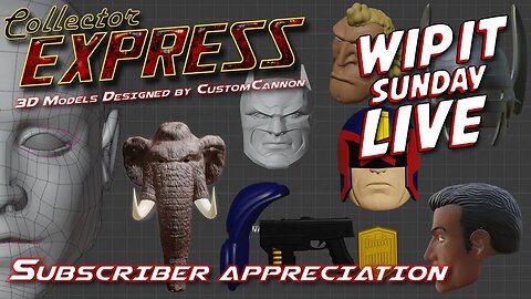 Customizing Action Figures - WIP IT Sunday Live - Episode #73 - Subscriber Appreciation!