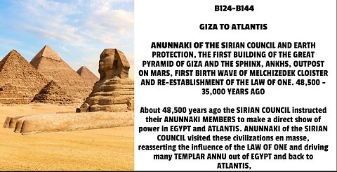 About 48,500 years ago the SIRIAN COUNCIL instructed their ANUNNAKI MEMBERS to make a direct show of