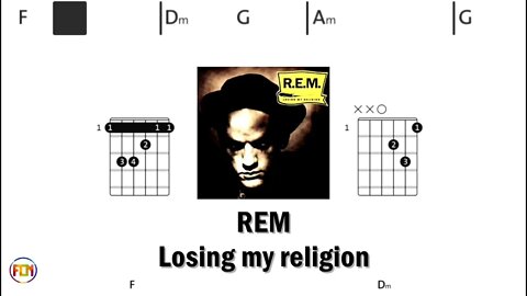 REM Losing my religion - (Chords & Lyrics like a Karaoke) HD