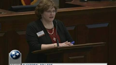 Tennessee Elector Speaks After Members Cast Ballots