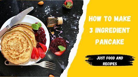 How to make 3 ingredient banana pancake | Easy breakfast recipes