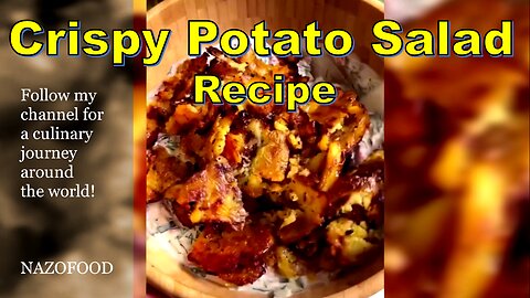 Crispy potato salad Recipe- سالاد سیب زمینی ترد #Crispypotatosalad #NAZIFOOD