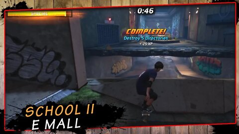 Tony Hawk's Pro Skater 2 Remake, School II e Mall - Gameplay PT-BR #3