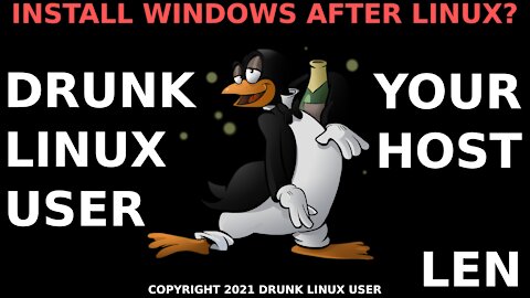 INSTALL WINDOWS AFTER LINUX?