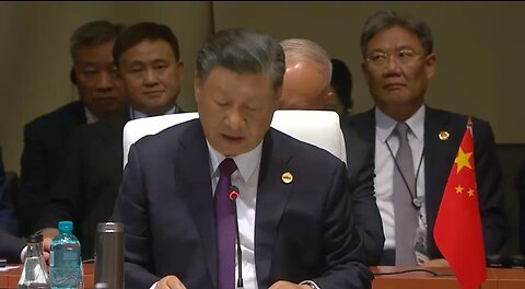 Xi ji Ping at brix summit/