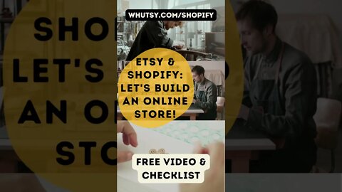 Etsy and Shopify #shorts Watch our Tutorial for Etsy Sellers, Let's Build an Online Store!