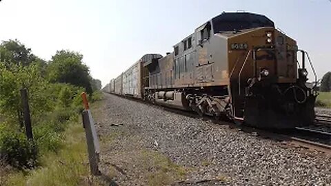 CSX M216 AutoRack Train from Sterling, Ohio June 3, 2023