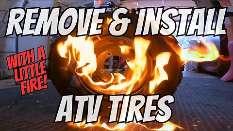 How to Remove ATV Tires Without a Tire Machine | Breaking the Bead Made Easy!