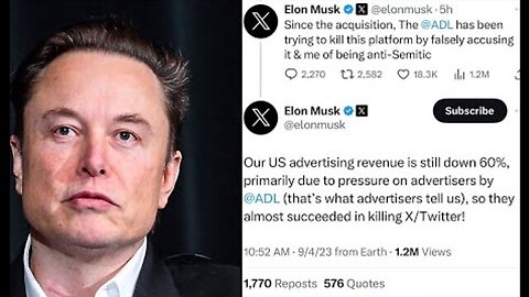 ELON MUSK TO SUE ANTI-DEFAMATION LEAGUE AFTER ANTI-SEMITIC ACCUSATIONS & MESSING WITH HIS BUSINES