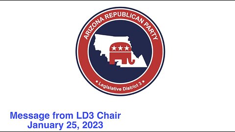 Message from LD3 Chairman January 23, 2023