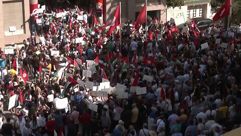 Continúan marchas propalestinas en diferentes partes del mundo