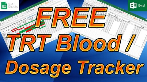 FREE TRT Blood Work and Dosage Tracker Spreadsheet