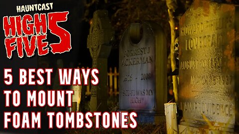 5 Best Ways to Mount Foam Tombstones to Ground | Halloween Tombstone Securing Tutorial #halloween