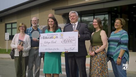 Kathryn Kluzak - Michigan Lottery's 2023 Educator of the Year Award