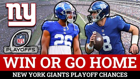 Giants Playoff Chances After Eagles Loss: MUST WIN Game vs Washington? Giants Rumors on Daniel Jones