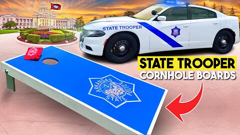 I Made Custom Cornhole Boards for a State Trooper!