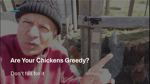 Are Your Chickens Greedy?