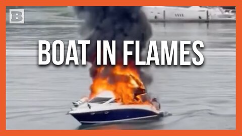 Smoke on the Water: Inferno Engulfs Boat in Sydney Harbor