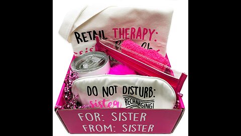 CraftStarter Sister Gifts from Sister - 6-piece gift set with cute messages