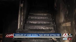 Police: Home set on fire to cover up burglary