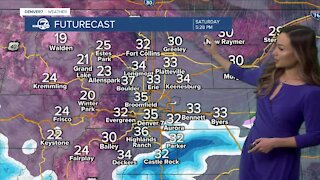 Snow chances in Denver Saturday