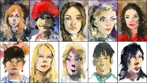 Painting Faces in Watercolour: Fun Exercises | New Course Now Available