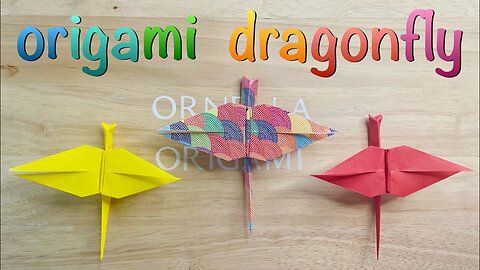 Easy dragonfly origami | Fun Birthday Decorations and Gifts | Cute Summer Party Favors