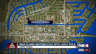 Motorcyclist Killed in Single Vehicle Crash