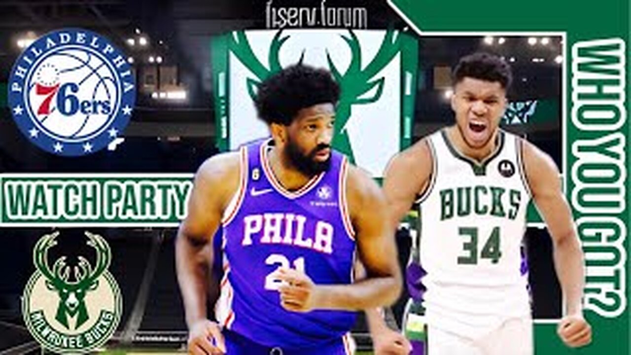 Philadelphia 76ers Vs Milwaukee Bucks | Live Watch Party | NBA 2023 Season