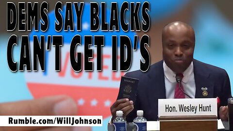 DEMS SAY BLACKS CAN'T GET ID'S