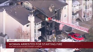Woman arrested in Aurora apartment fire that killed 5-year-old boy